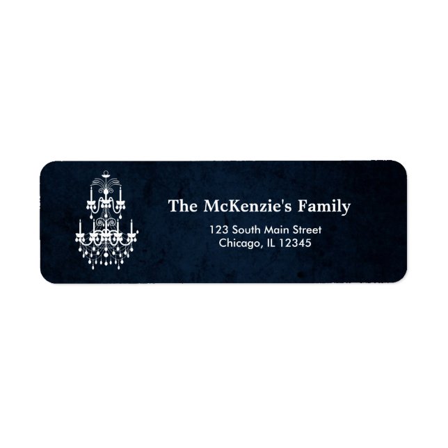 Chandelier Label (Front)
