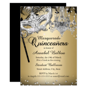 Masquerade Quinceanera Invitations Zazzle