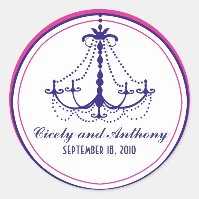 Chandelier Monogram Sticker (Front)