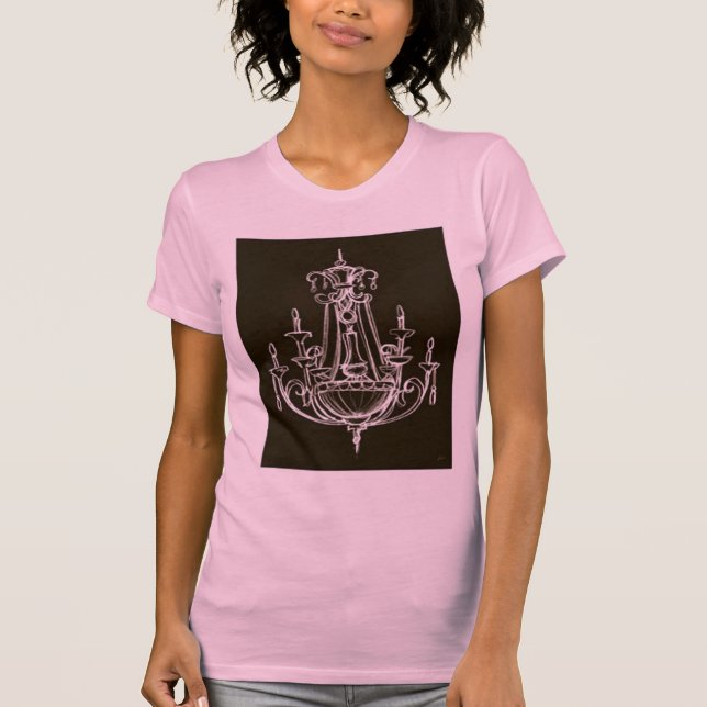 Chandelier Pink and Black Tank Top (Front)