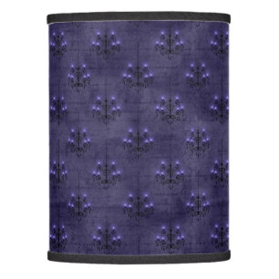 Chandelier purple, black gothic vintage lamp shade