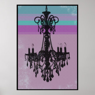 Chandelier - Purple Grunge Poster