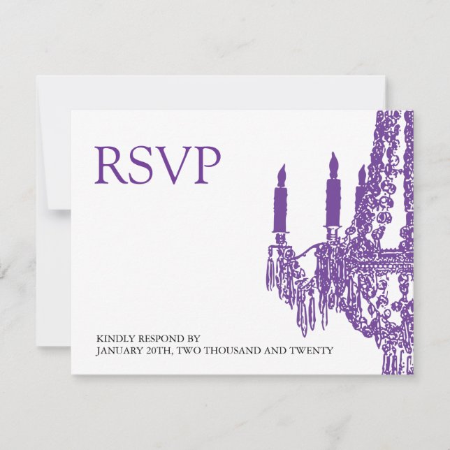 Chandelier RSVP Cards (Front)