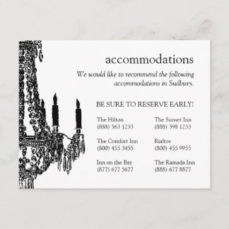 Chandelier Save the Date Invitation