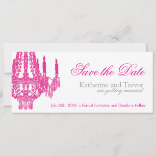 Chandelier Save the Date Wedding Invitation