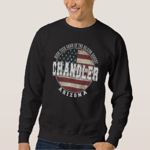 Chandler Arizona Vintage American flag Sweatshirt