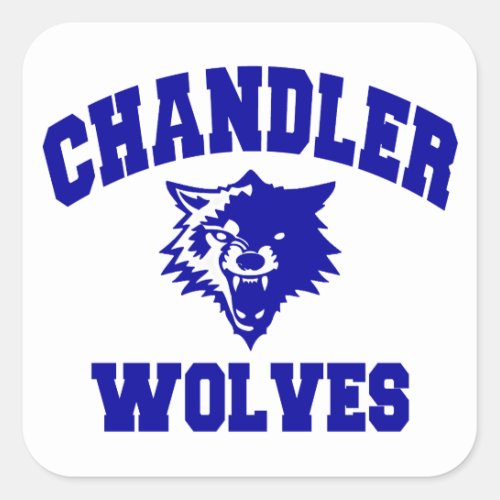 Chandler Wolves Square Sticker