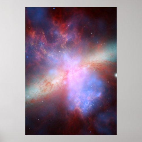 ChandraHubbleSpitzer X_rayVisibleInfrared Poster