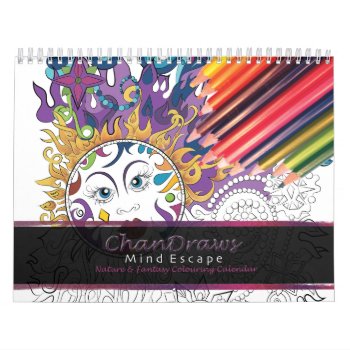 Chandraws Adult Colouring Calendar by chandraws at Zazzle
