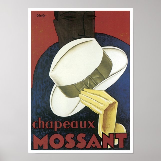 Chaneaux Mossant Vintage Apparel Ad Poster (Front)