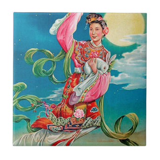 Chang'e 嫦娥 Flying to the Moon Mid-Autumn Festival Ceramic Tile
