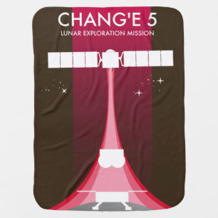 Chang'e 5 Lunar Exploration Mission Baby Blanket