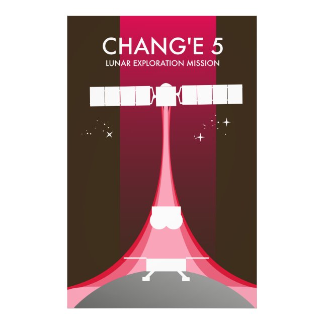 Chang'e 5 Lunar Exploration Mission Photo Print (Front)