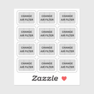 Change Air Filter Chores Reminder Calendar Planner Sticker