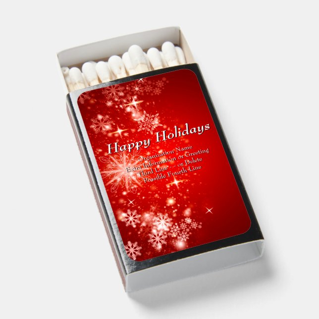 Change ALL Text Organization Christmas 20xx  Matchboxes (Front Open)