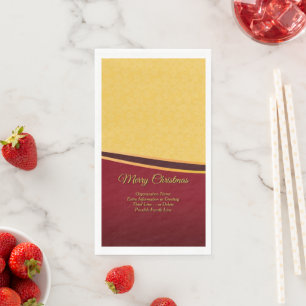 Change ALL Text Organization Christmas Paper Dinne Guest Towels