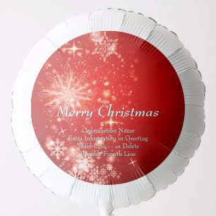 Change ALL Text Organization Christmas Party Large Balloon