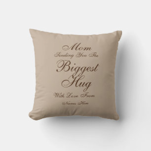 Change ALL TEXT  Send Biggest Hug for Mom Grandma  Throw Pillow