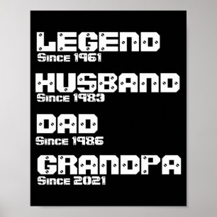 Change Any Detail Legend Husband Dad Grandpa  Poster