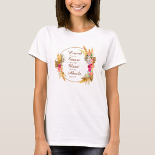 Change ANY Name Date Legend Senora Mami Abuela T-Shirt