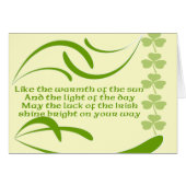 Change background color-Irish Blessing (Front Horizontal)