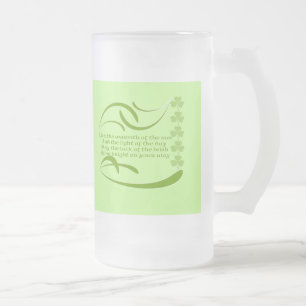 Change background color-Irish Blessing Frosted Glass Beer Mug