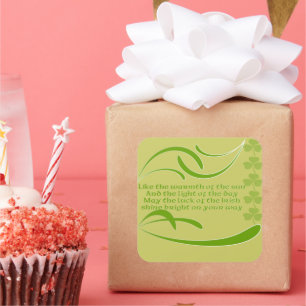 Change background color-Irish Blessing Square Sticker