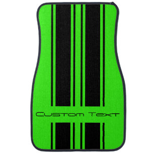 Change Background To Match Car - Black Stripe Car Floor Mat