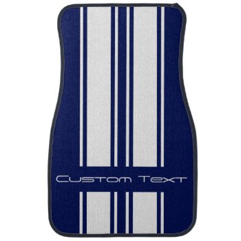 Change Background To Match Car - White Stripe Car Floor Mat by MuscleCarTees at Zazzle