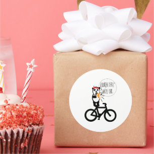 Change color background classic round sticker