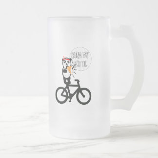 Change color background frosted glass beer mug