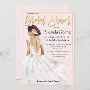 CHANGE COLOR - Fashion Bridal Shower Invitation