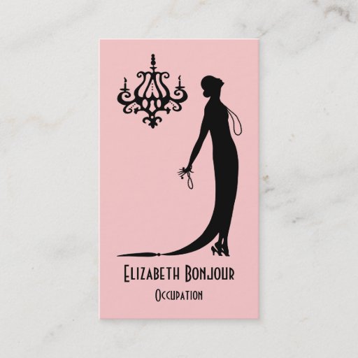 Customizable CHANGE COLOR Moi Fashion Plate ~ Business Card