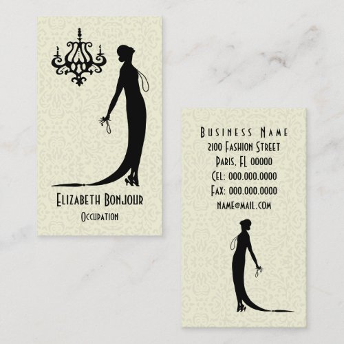 CHANGE COLOR Moi Fashion Plate ~ Business Card