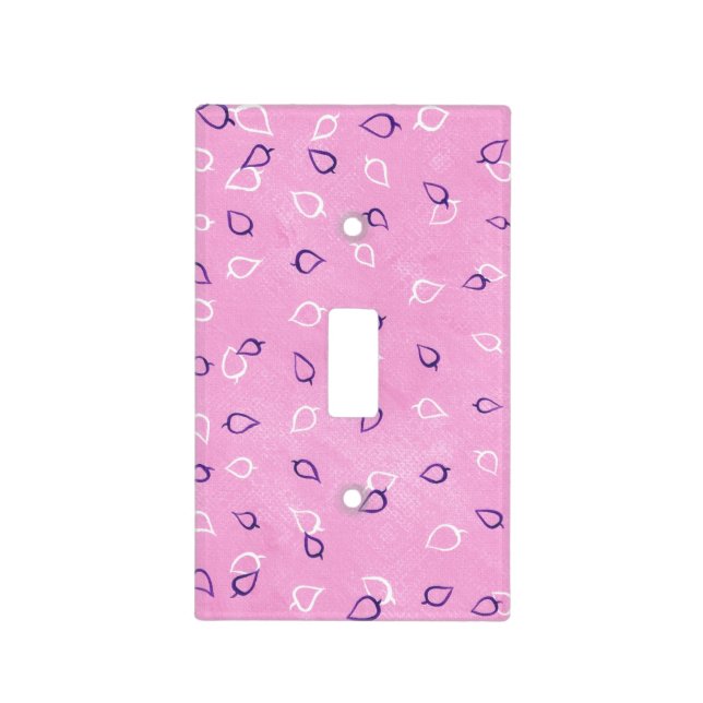 Change color of white leaves Light Switch Covers (Front)