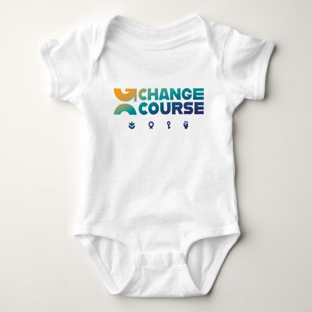 Change Course Baby One-piece Baby Bodysuit (Front)