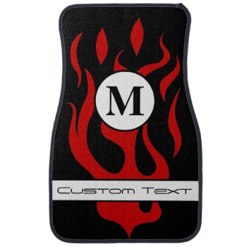 Change Flame Color To Match Car - Use "customize"  Car Floor Mat by MuscleCarTees at Zazzle