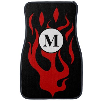 Change Flame Color To Match Car - Use "customize"  Car Floor Mat by MuscleCarTees at Zazzle