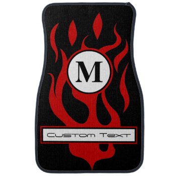 Change Flame Color To Match Car - Use "edit"  Car Floor Mat by MuscleCarTees at Zazzle