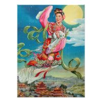 Chang'e Flying to the Moon