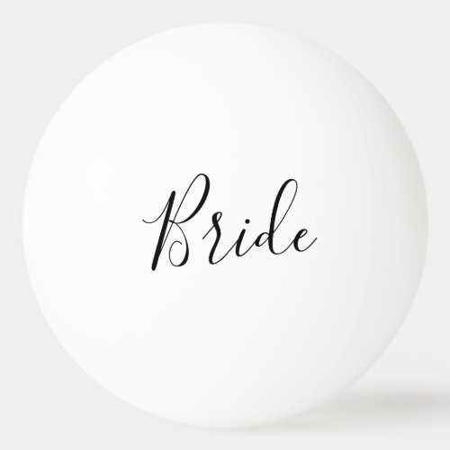 Change Font _ Custom Bride  Ping Pong Ball