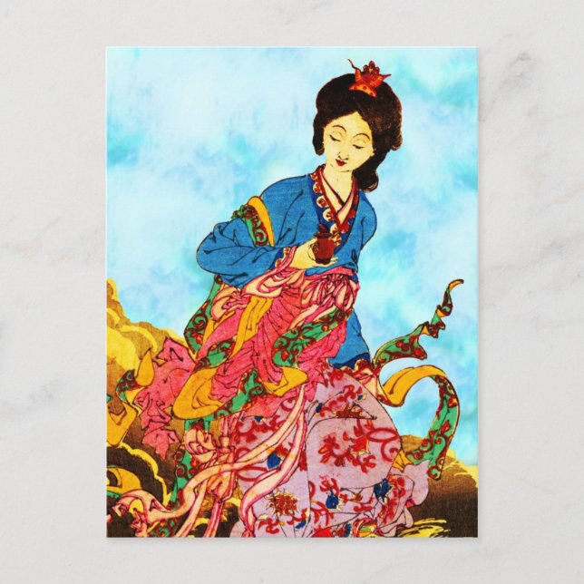 Chang'e, Goddess of the Moon Postcard (Front)