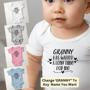 Change GRANNY Name has waited a long time for me Baby Bodysuit