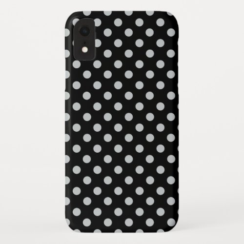 Change Grey Polka Dots Any Color Click iPhone XR Case