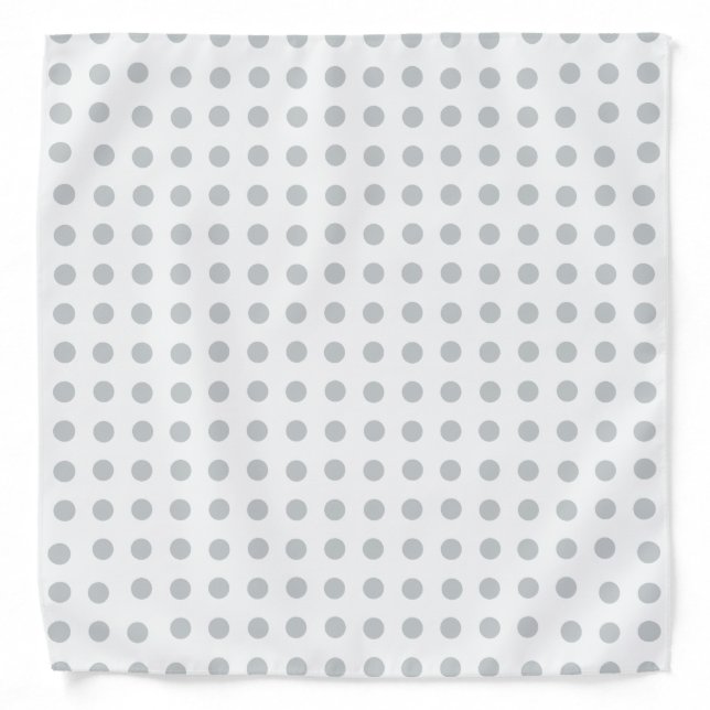 Change Grey Polka Dots Any Color Click Customize Bandana (Front)