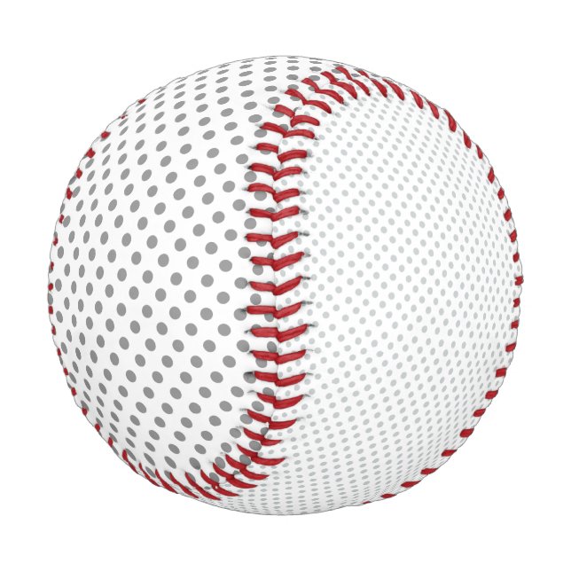 Change Grey Polka Dots Any Color Click Customize Baseball (Angled)