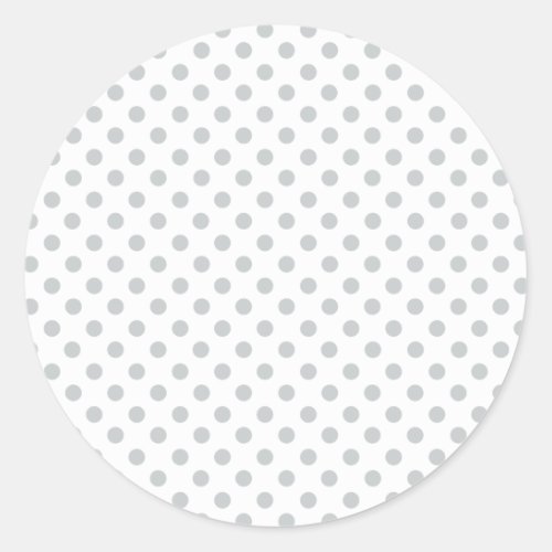 Change Grey Polka Dots Any Color Click Customize Classic Round Sticker