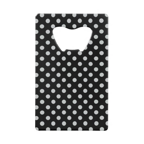 Change Grey Polka Dots Any Color Click Customize Credit Card Bottle Opener