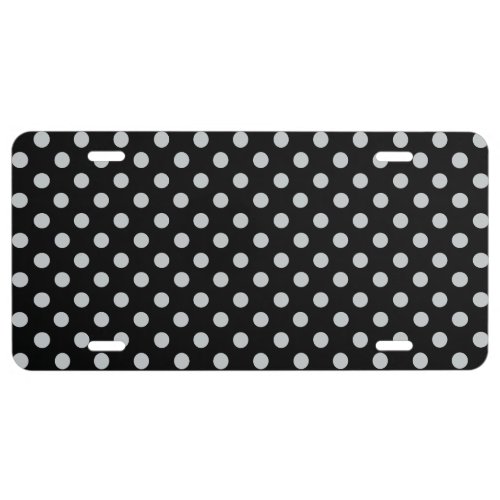 Change Grey Polka Dots Any Color Click Customize License Plate