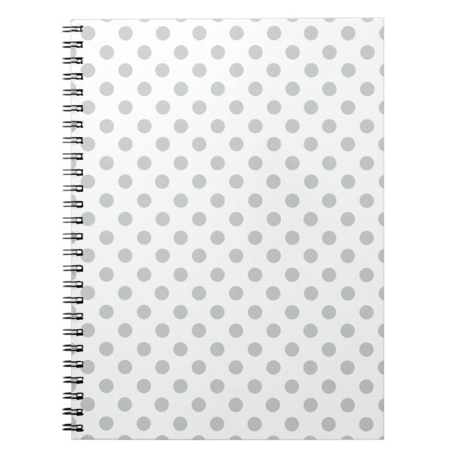 Change Grey Polka Dots Any Color Click Customize Notebook (Front)